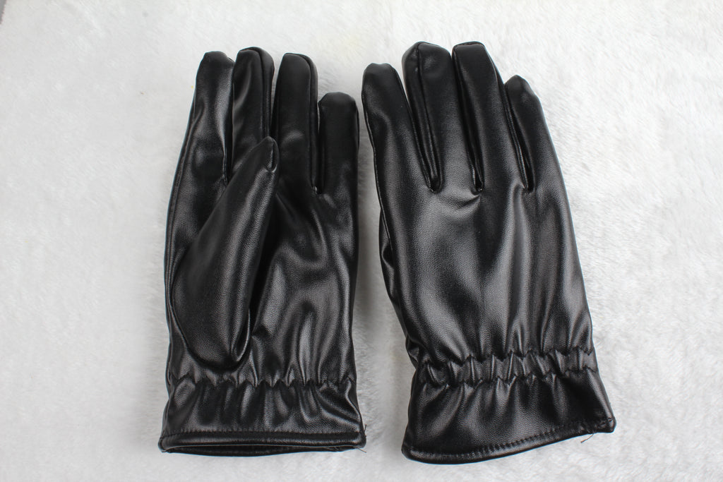 Black Leather Gloves