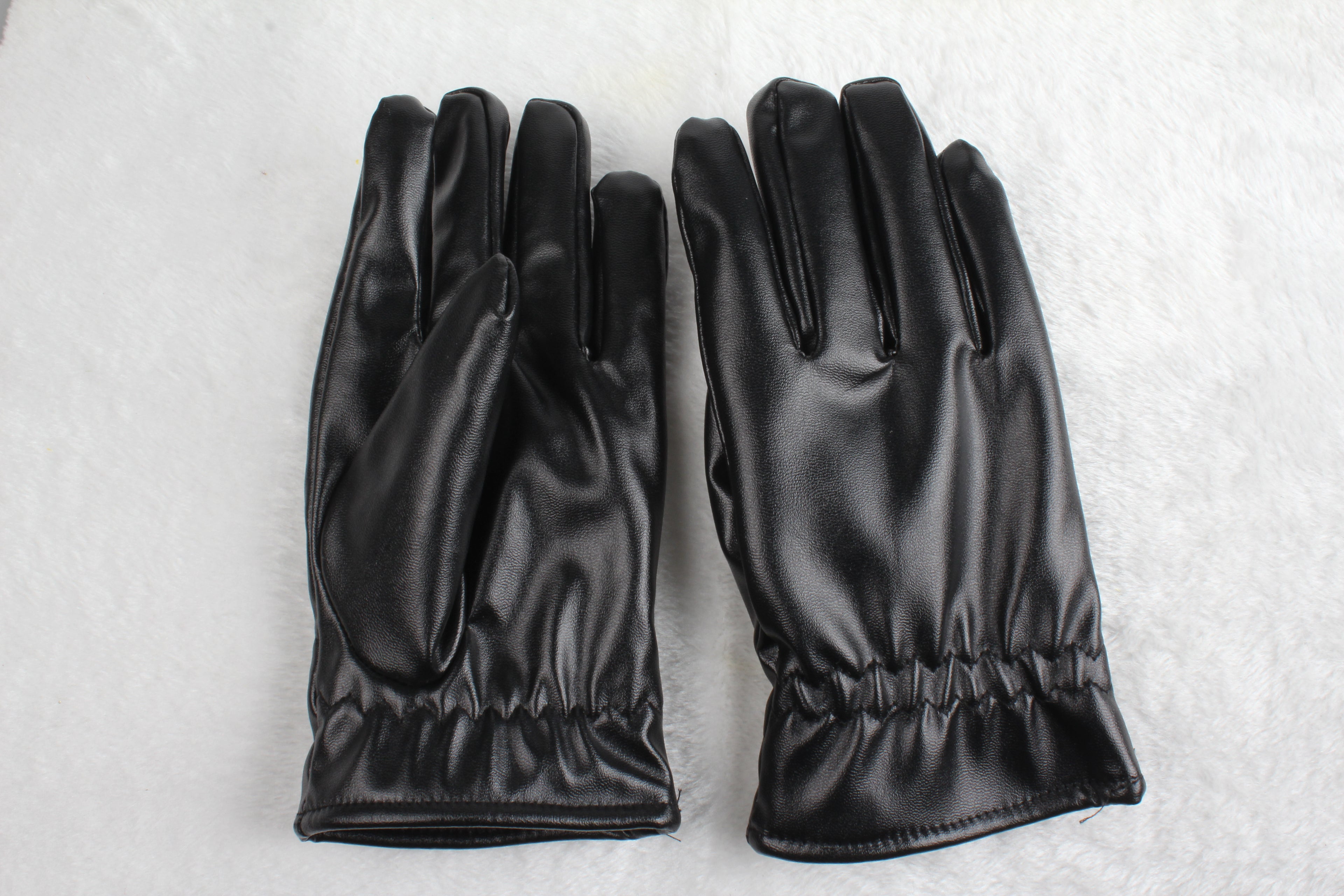 Black Leather Gloves