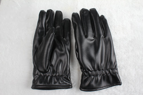 Black Leather Gloves